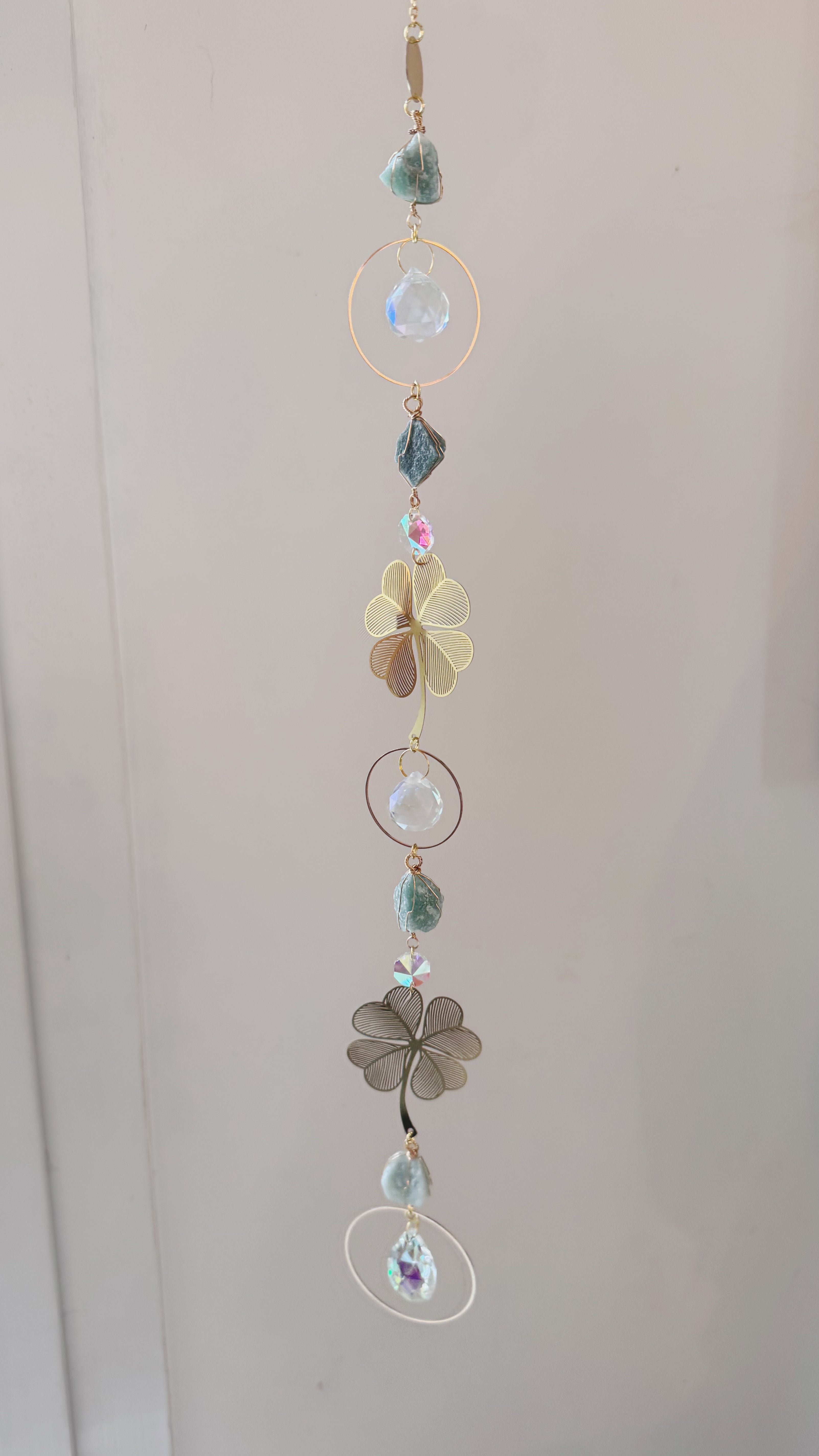 Suncatcher Chance - Aventurine, Trèfle