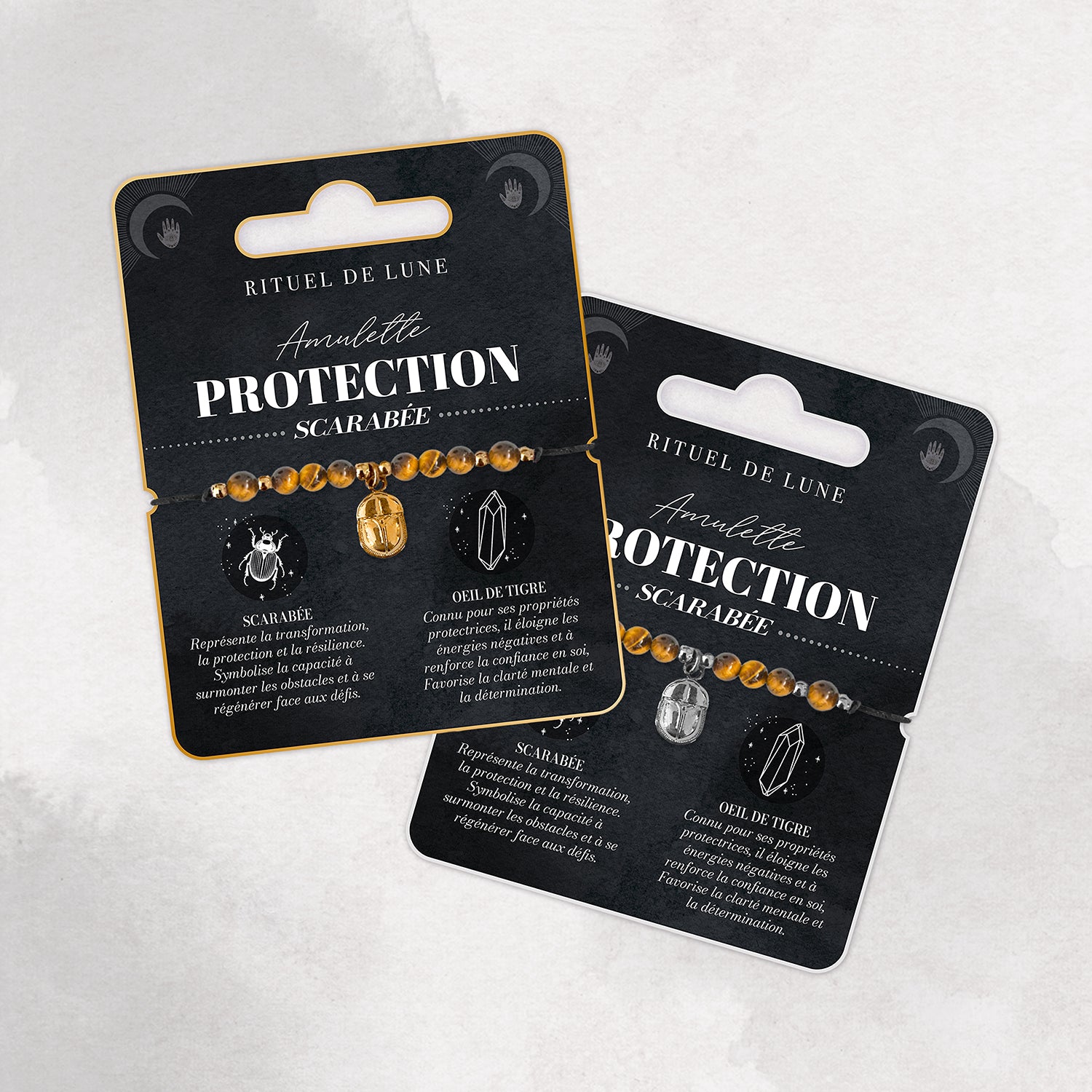 Bracelet amulette Protection: Le Scarabée