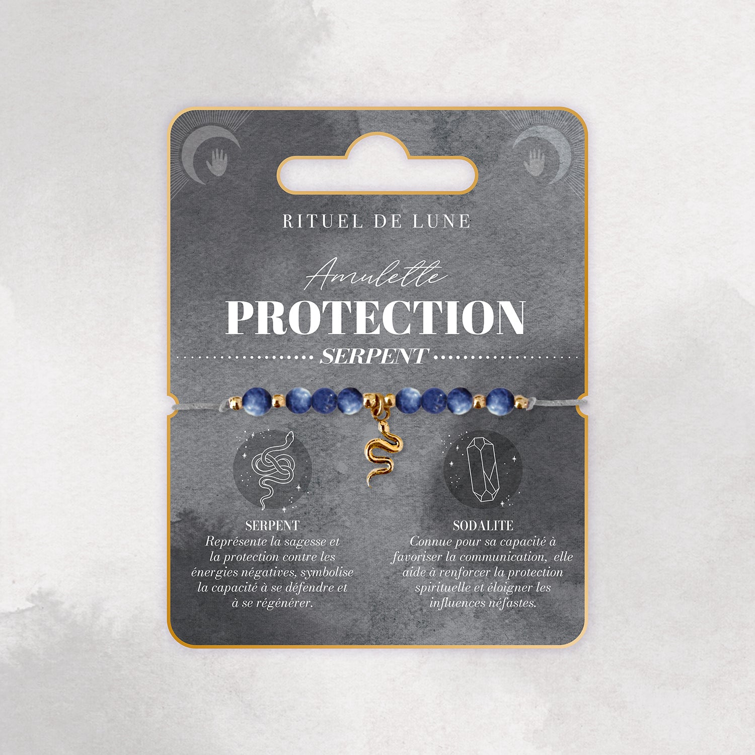 Bracelet Amulette Protection : Le serpent