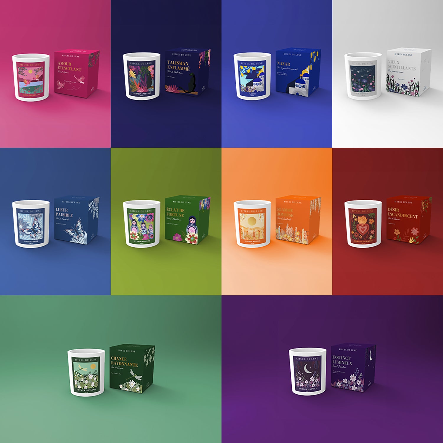 Pack 10 bougies d'Intention